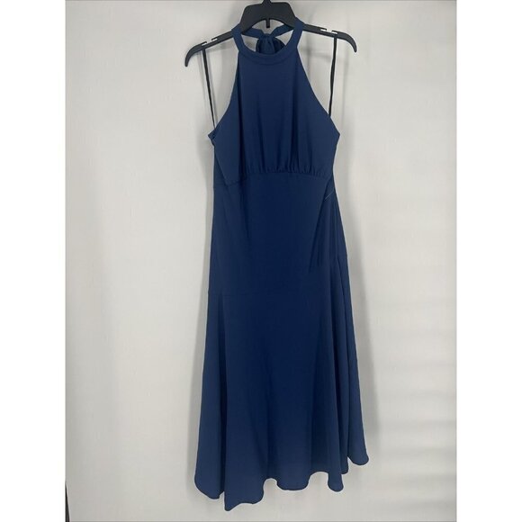 Donna Morgan Blue Midi Dress - Picture 2 of 7